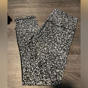 Zyia black grey and white leggings